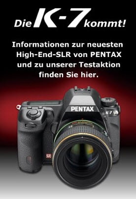 Neue Pentax K-7 SLR offiziell