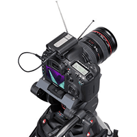 Perfekte, kabellose Tonaufnahme für Camcorder und DSLR-Videoaufnahme