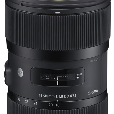 Das lichtstärkste Zoomobjektiv kommt von Sigma: 18-35mm F1,8 DC HSM