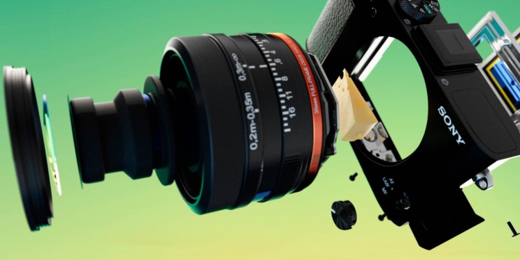 Sony und der Käse in der Kamera