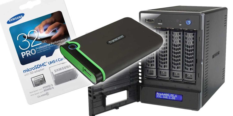 Schnäppchen-Schau 10.10.2014: 4-Bay NAS von Netgear, schnelle 32 GB Micro-SD Karten und stoßsichere externe Festplatte mit 1 TB