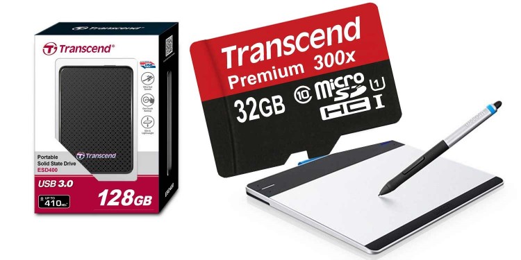 Schnäppchen-Schau 09.10.2014: Wacom Tablets günstiger, Micro-SD Karten von SanDisk und externe SSD Festplatten im Angebot
