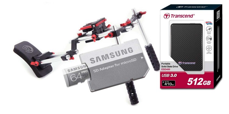 Schnäppchen-Schau 11.10.2014: DSLR Video-Rig von Kamerar, 64GB Samsung Micro-SD und externe USB 3.0 SSD