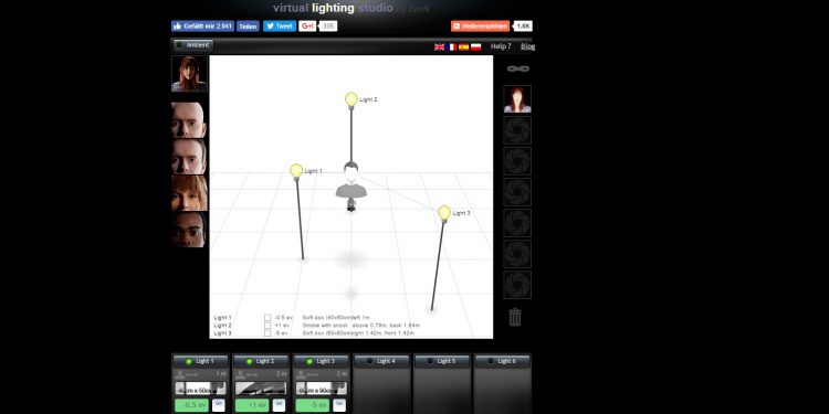 Virtual Lighting Studio – Studioblitzanlage virtuell ausprobieren und dabei lernen