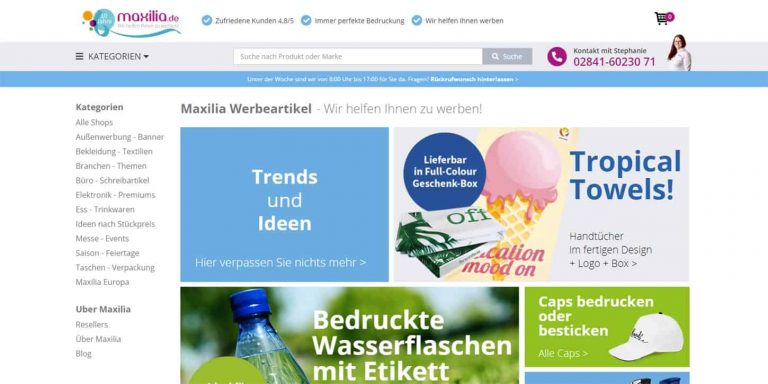 [Anzeige] Individuell bedruckbare Werbeartikel von Maxilia