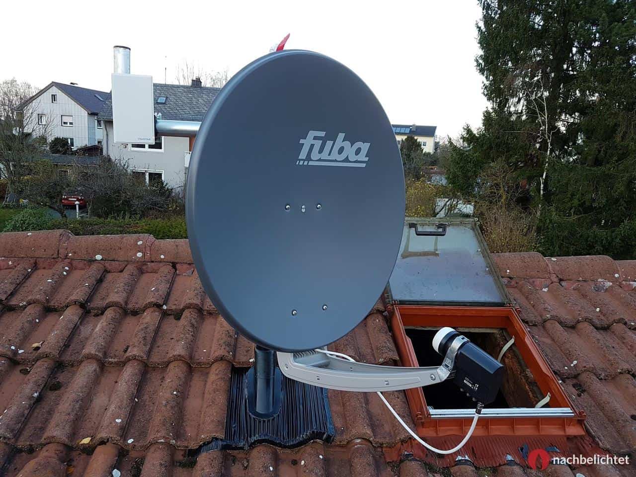 Aus- und Einrichtung der Fuba-Satantenne