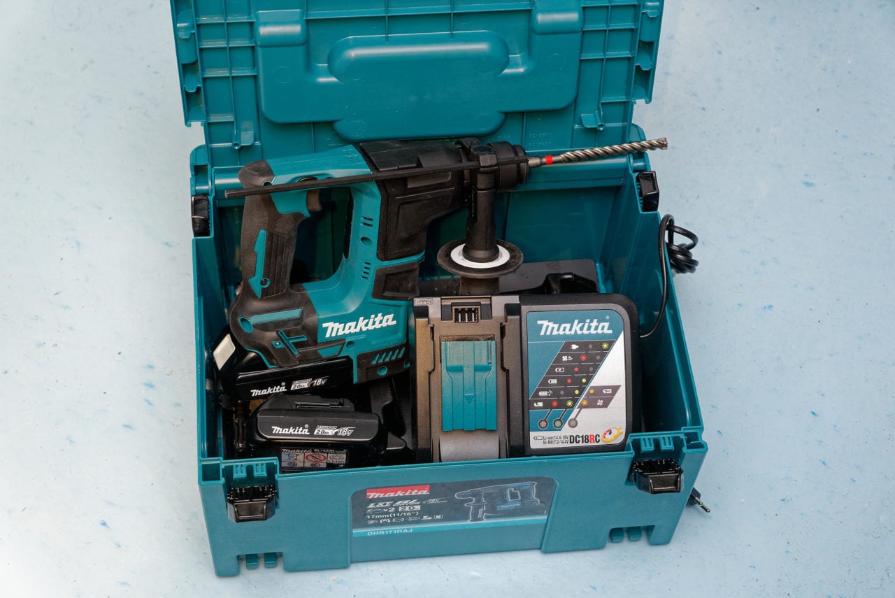Makita MacPac mit Bohrhammer, 2 Akkus und Ladegerät