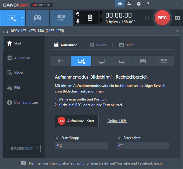 Bandicam Screen- und HDMI-Recorder