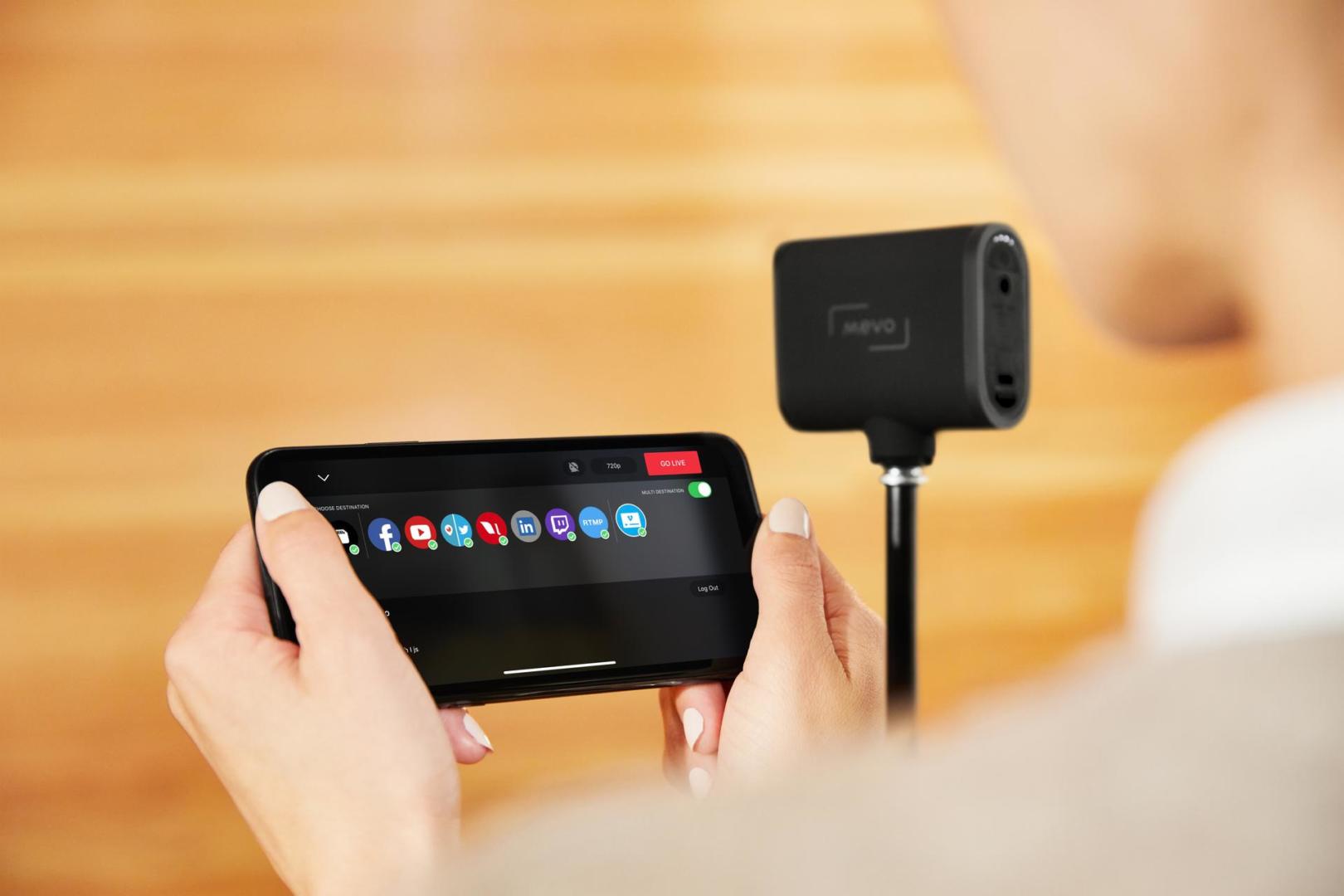 Mevo Start Streaming Kamera App