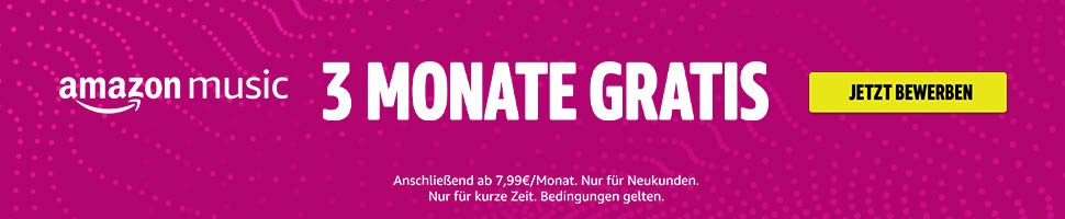 3 Monate Amazon Music kostenlos testen