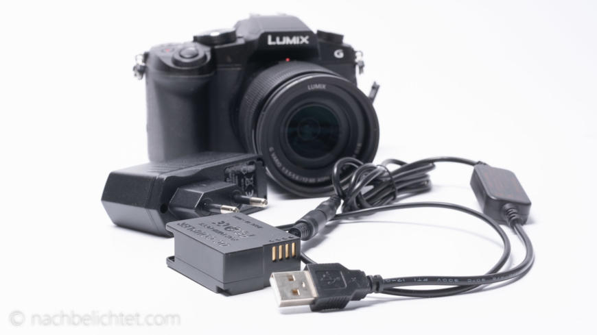 Panasonic Lumix G81 und andere Kameras per USB mit Strom versorgen