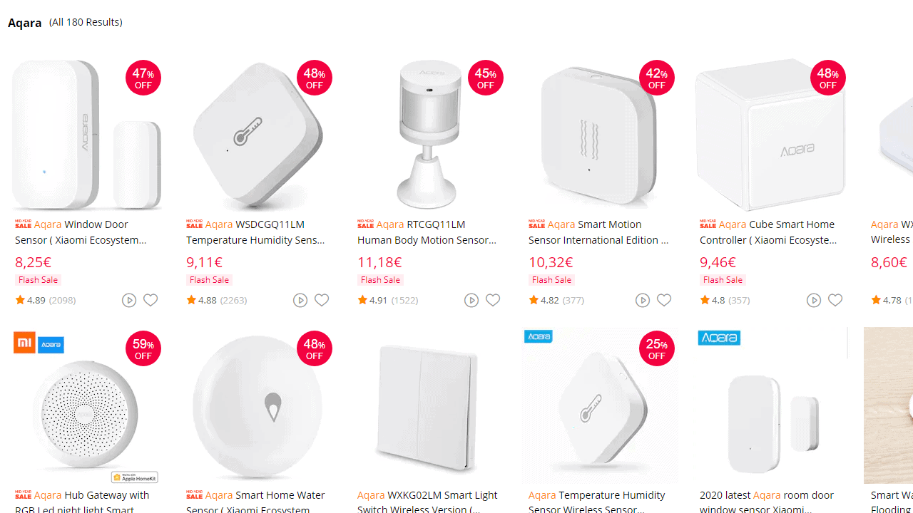 Aqara ZigBee Sensoren im Angebot