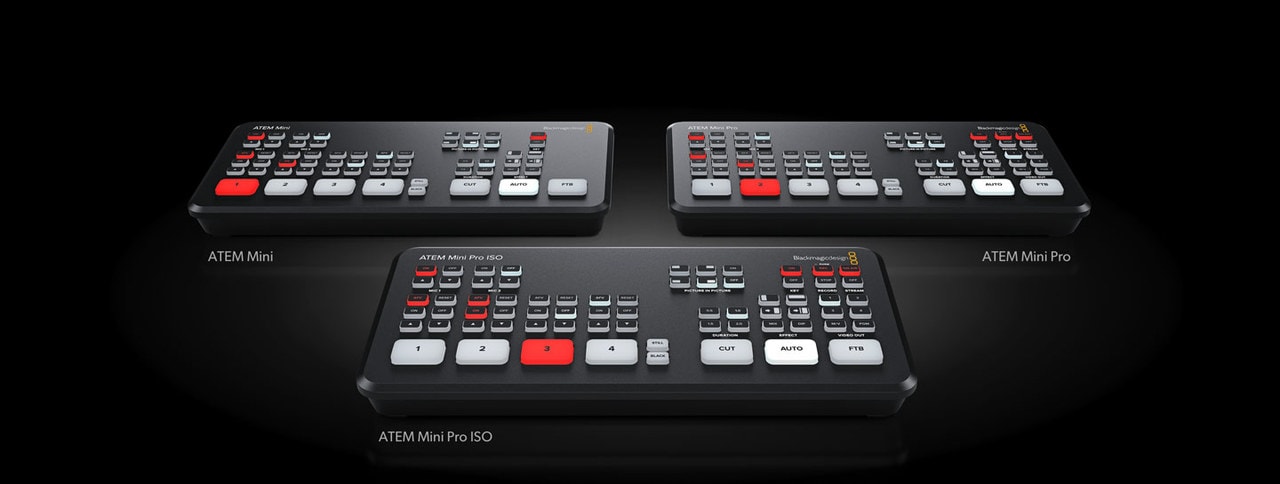 Die Blackmagic Design ATEM Mini Familie
