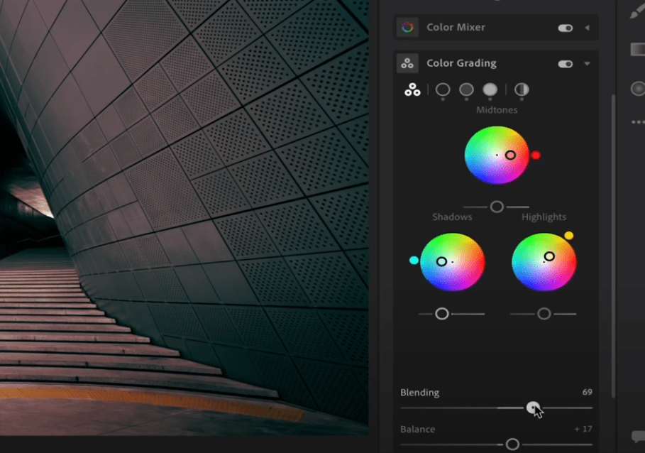 Einfaches Color-Grading in Lightroom mit Farbrädern