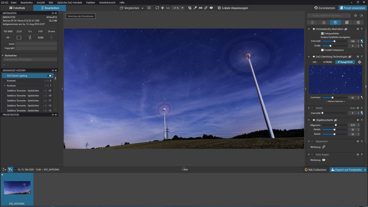 DxO PhotoLab 4: Lightroom-Alternative ist Meister im Entrauschen