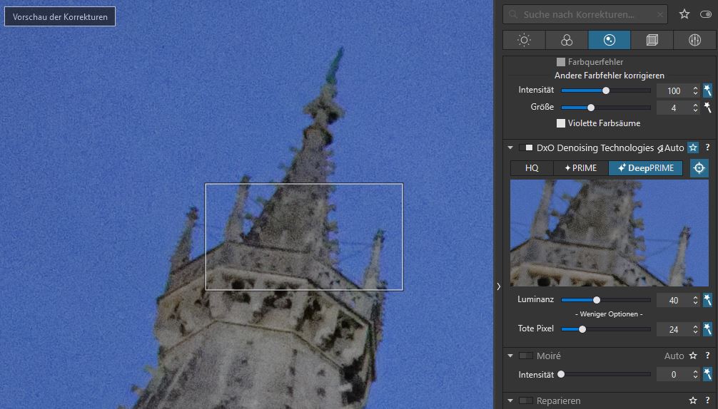 DxO DeepPrime Vergleich