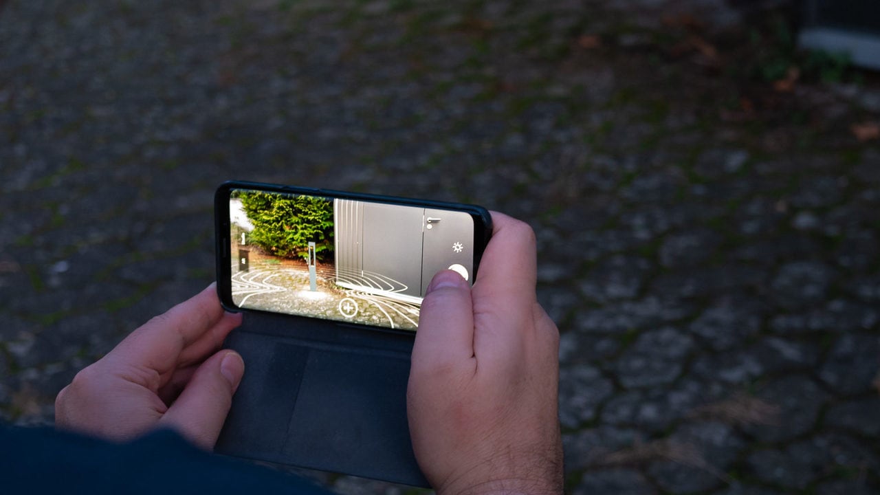 Die BEGA AR App im Einsatz