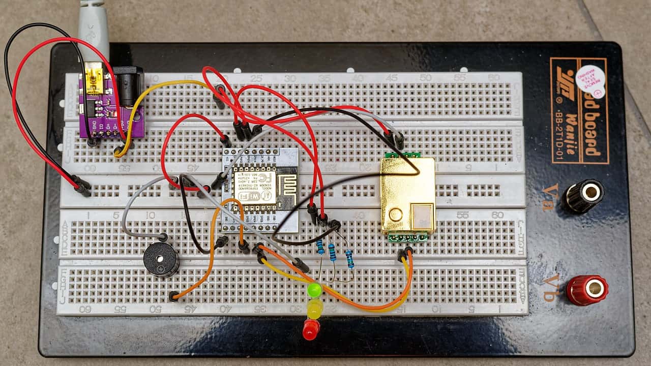 Prototyp mit MH-Z19 Sensor