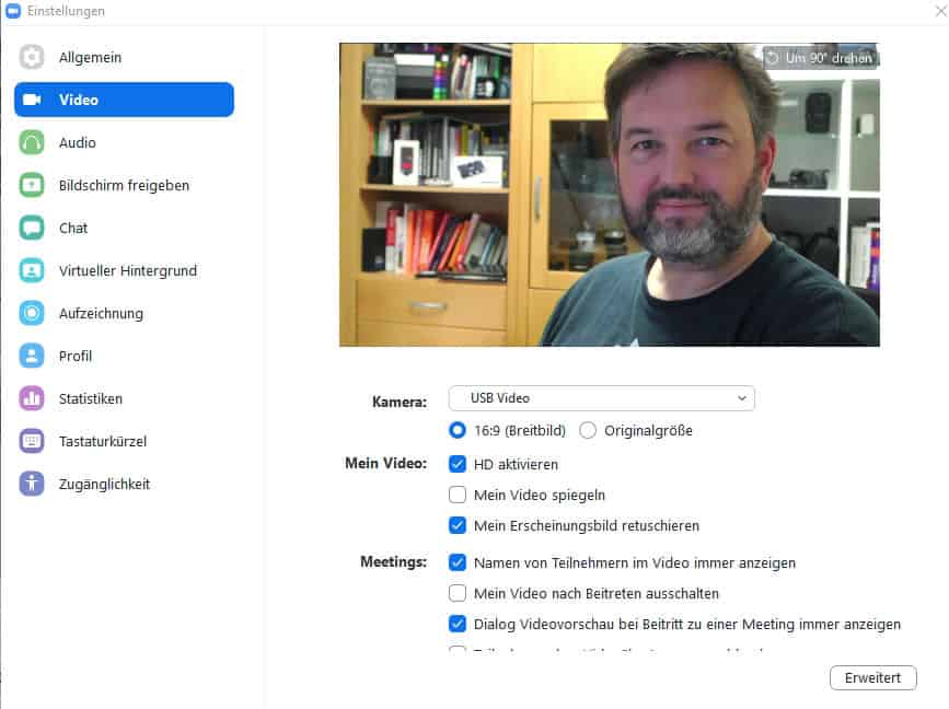 HDMI-Capture Stick als Webcam-Ersatz in Zoom