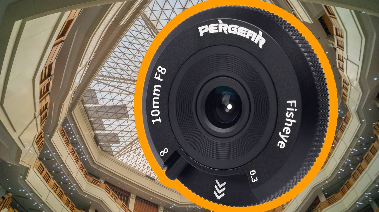 Nur 75 €: Pergear 10mm F8 Fisheye-Objektiv mit Fokushebel vorgestellt
