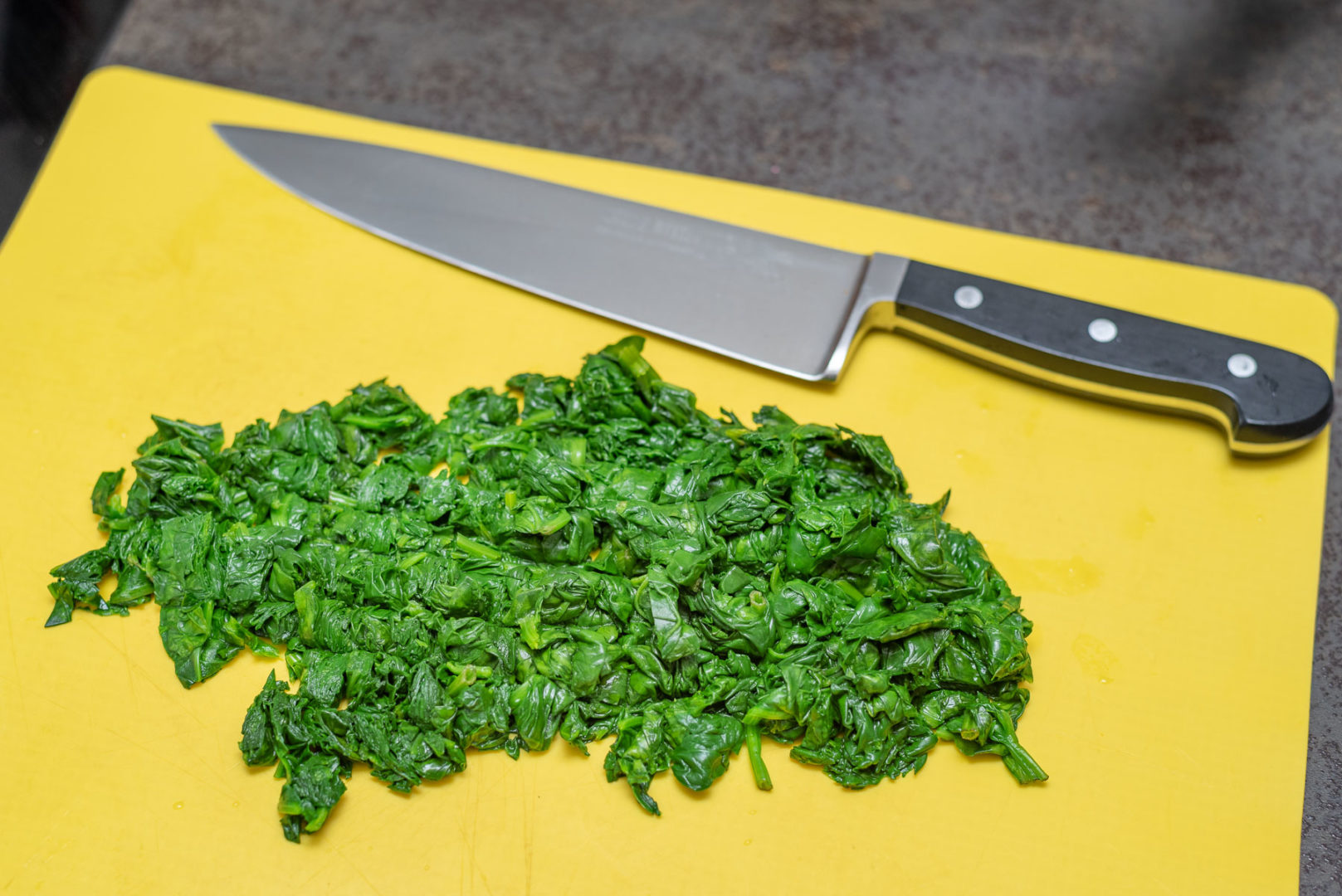 Nur noch schneiden oder hacken