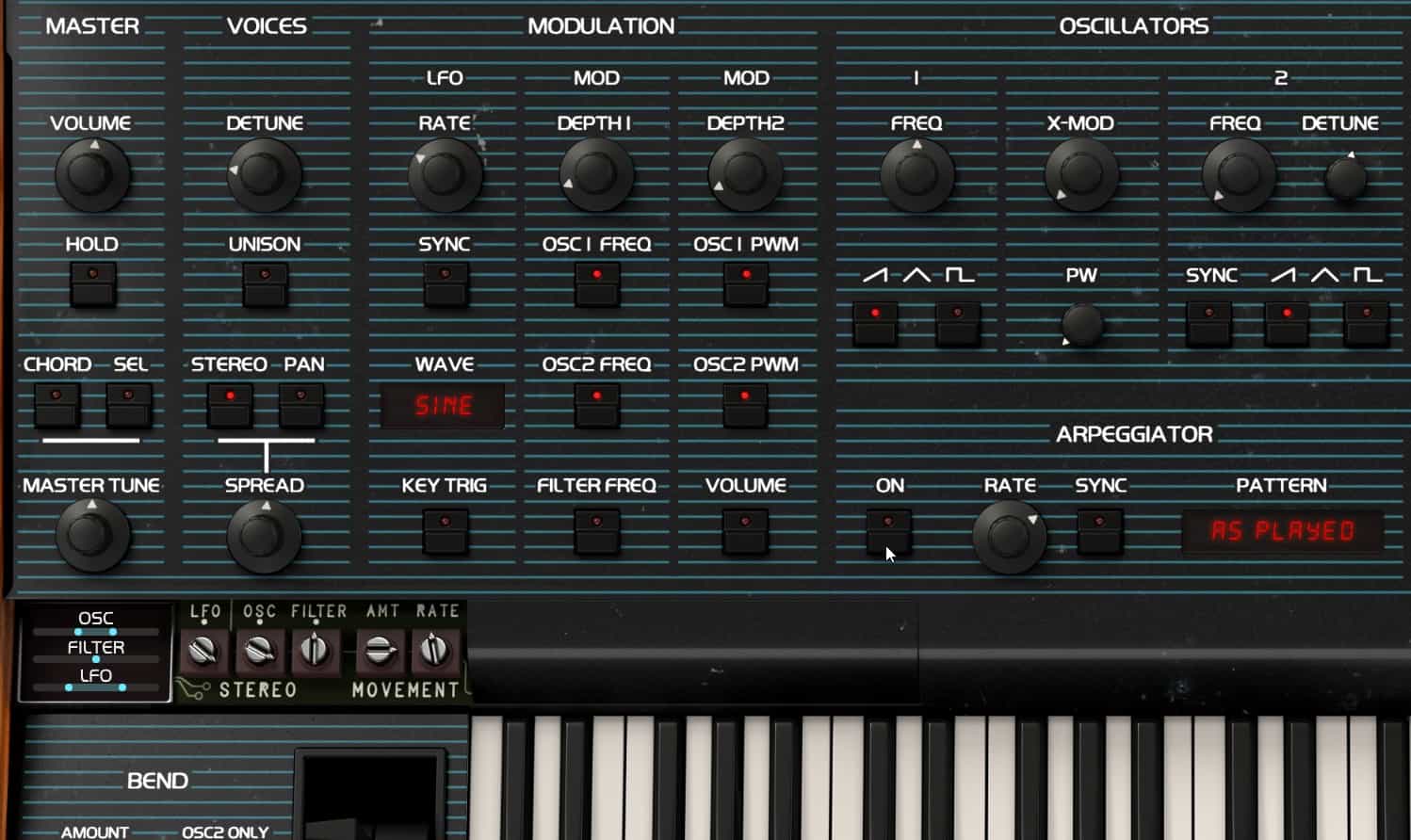 OB-Xa Stereo Movement