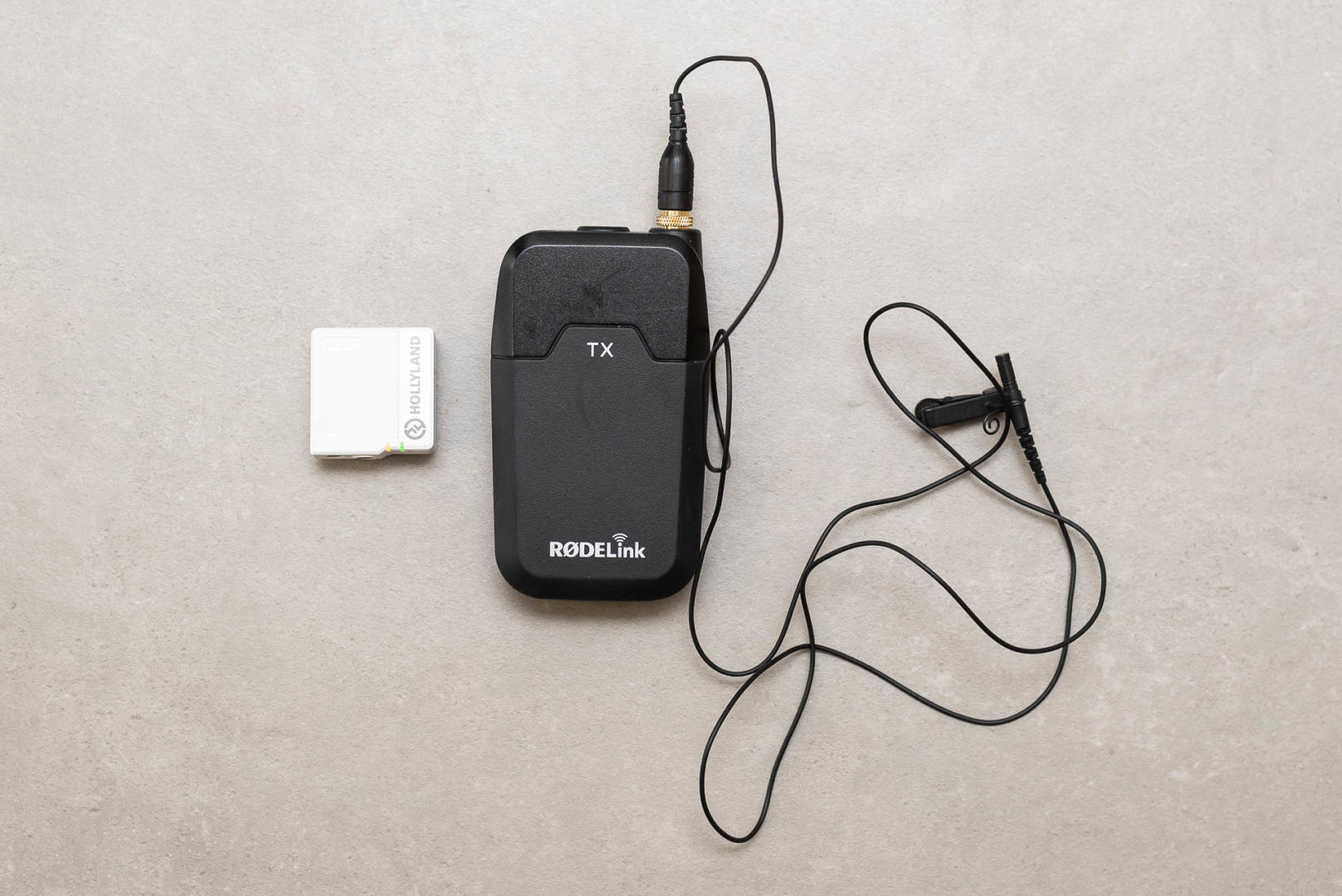 Größenvergleich Rode RodeLink Filmmaker Kit