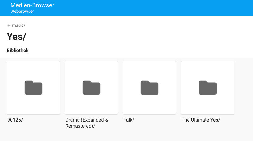 Home Assistant Medien-Browser
