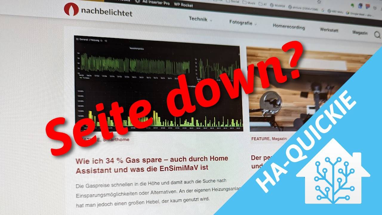 Home Assistant Quickie: Webseiten-Status überwachen