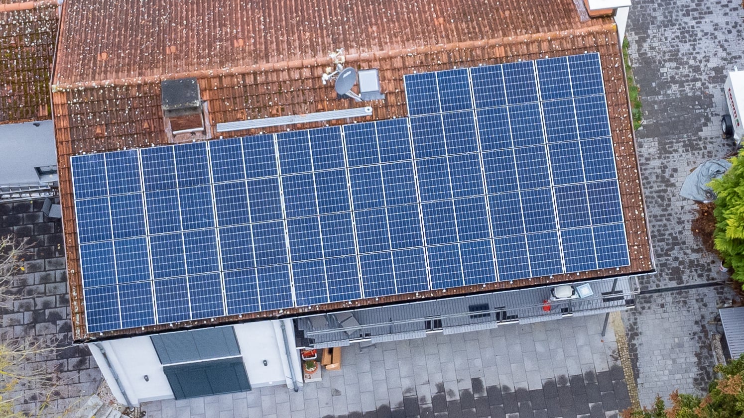 Unsere PV-Anlage ist auf dem Dach