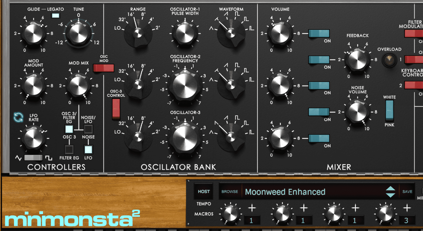 Gforce Minimonster 2 – der virtuelle Minimoog-Klassiker neu aufgelegt